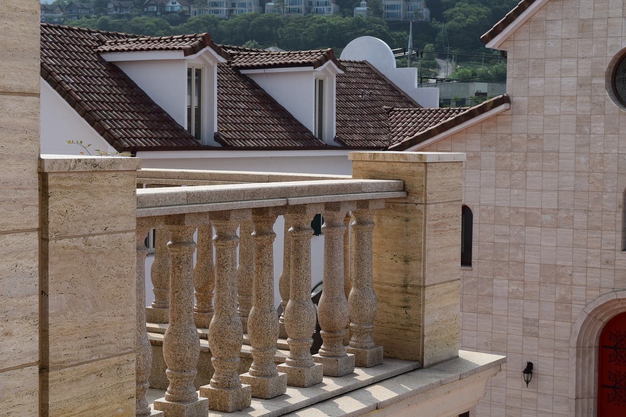 veranda roof greece forms free photo