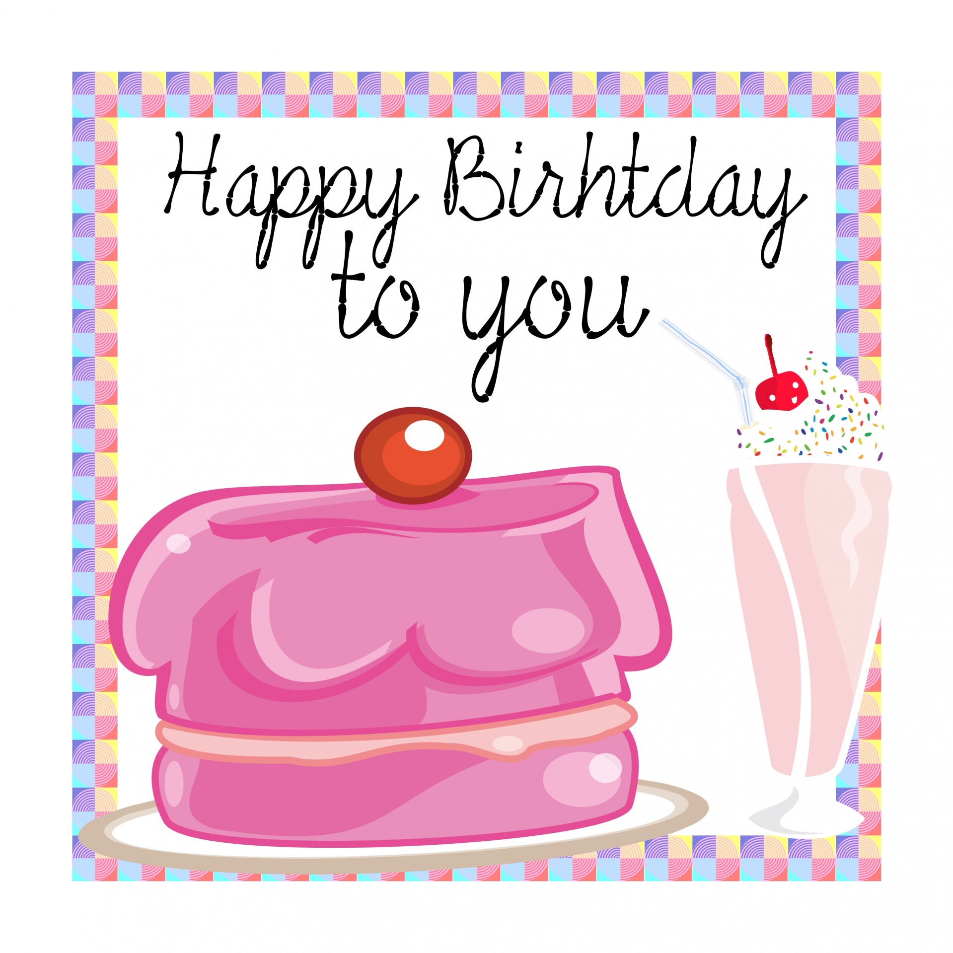 birthday congratulations greeting card free photo