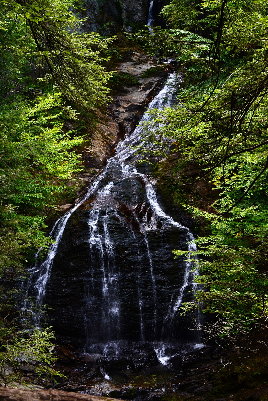 vermont waterfall stowe free photo