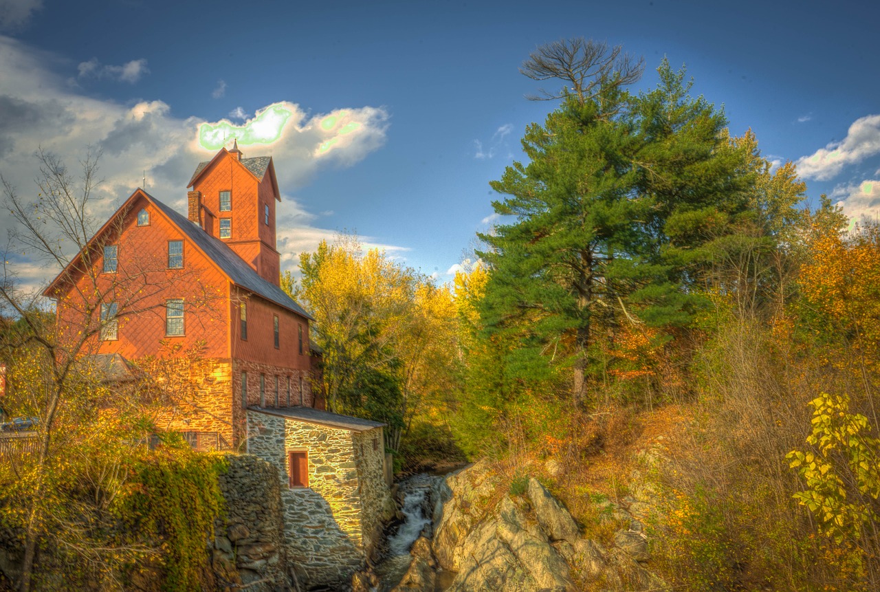 vermont old mill fall free photo