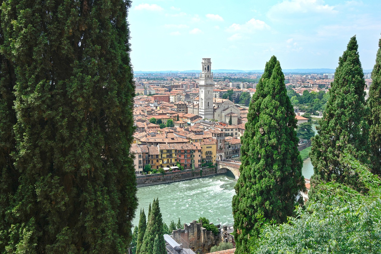 verona landscape view free photo