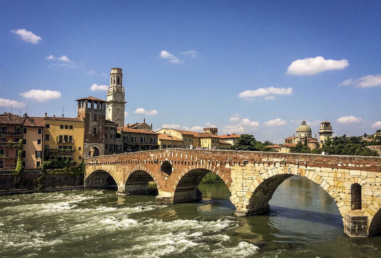 verona city river free photo