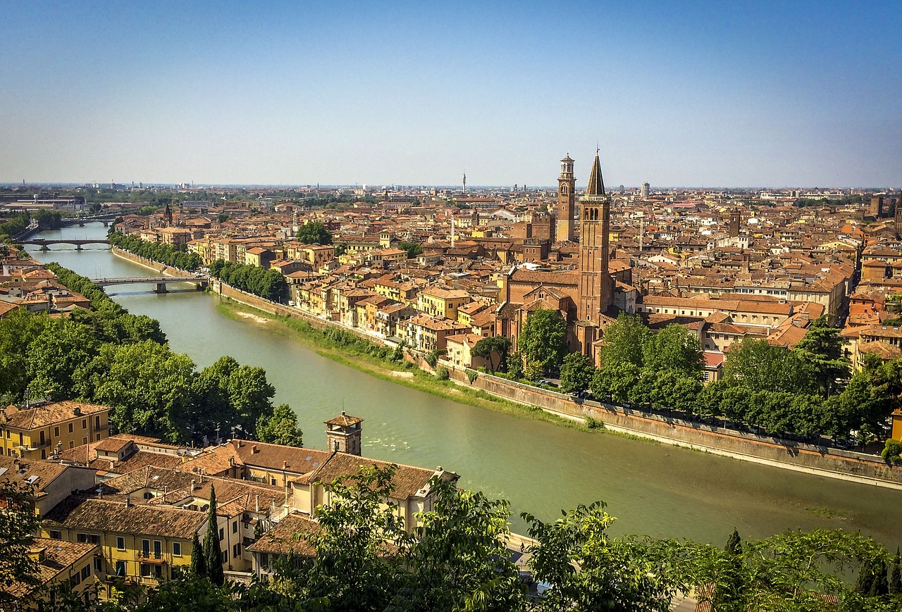 verona city river free photo