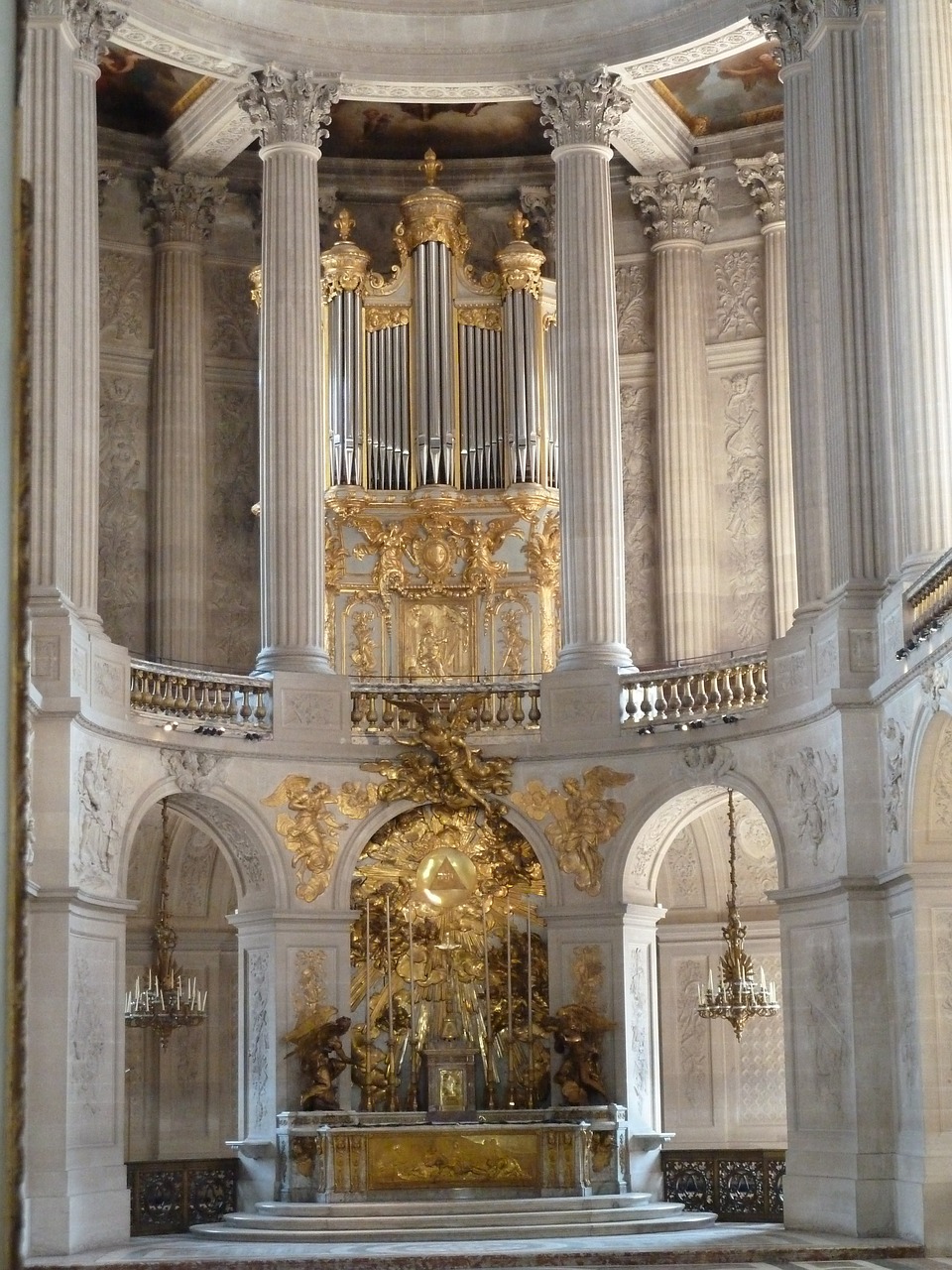 versailles organ gold free photo