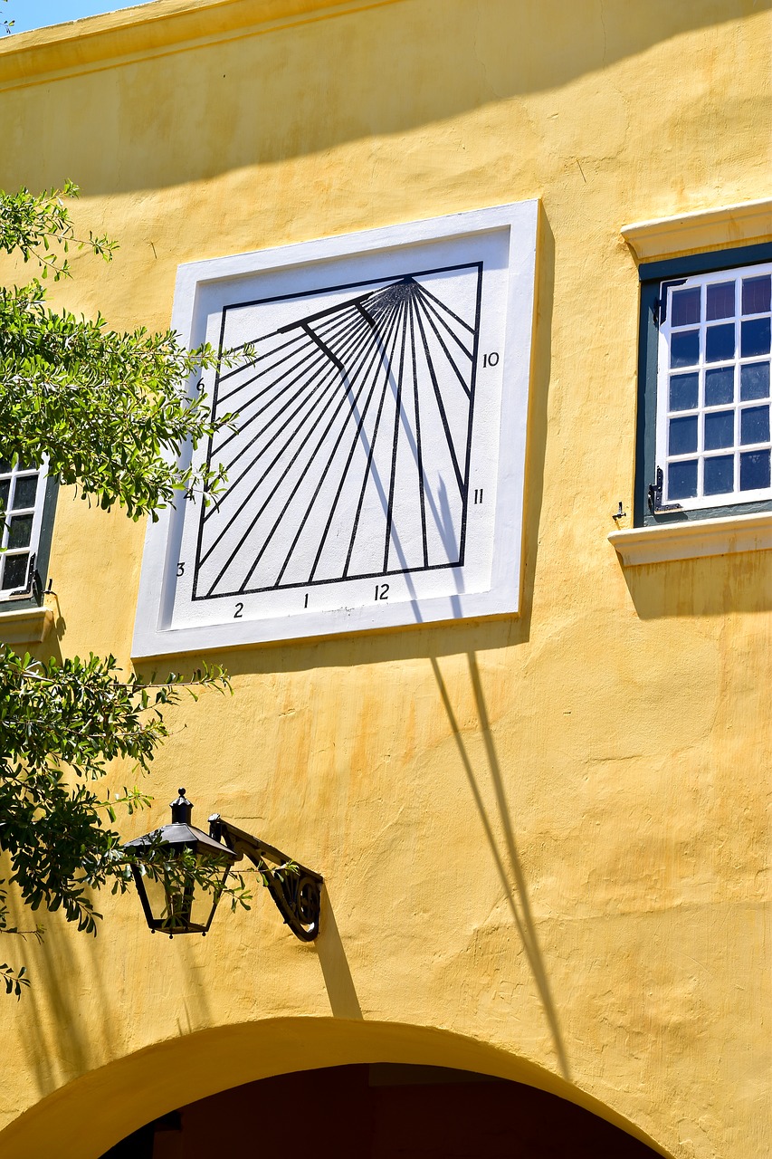 vertical sun dial the castle of good hope cape town free photo