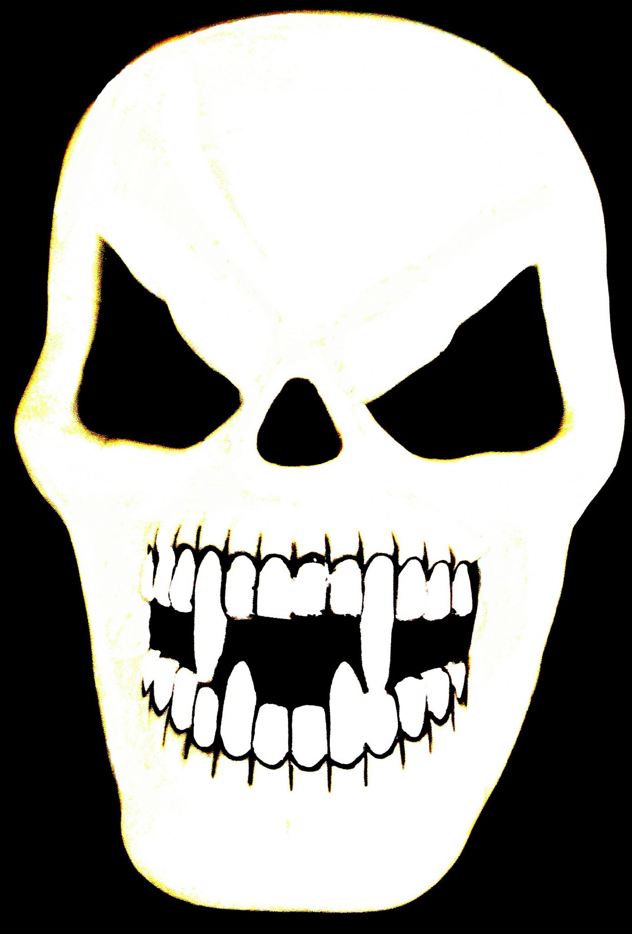 skull halloween haunt free photo