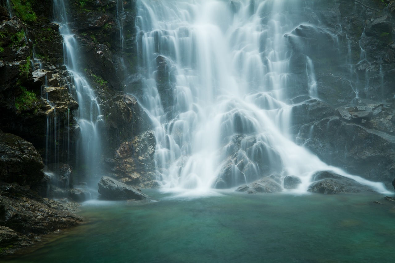 verzasca waterfall water and stone free photo