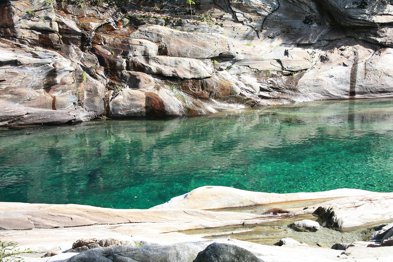 verzasca riverbed water free photo