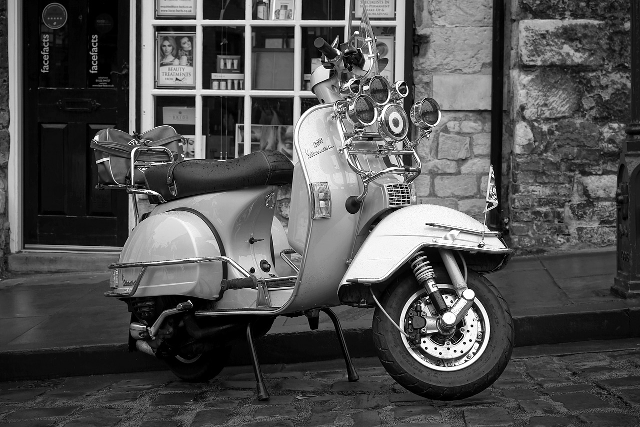 vespa scooter motorcycle free photo