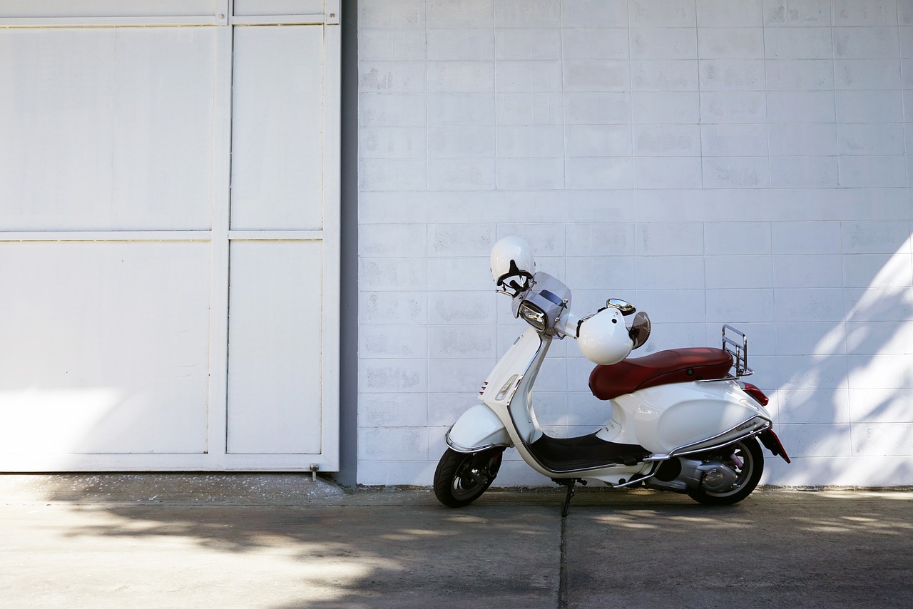 vespa white wall free photo