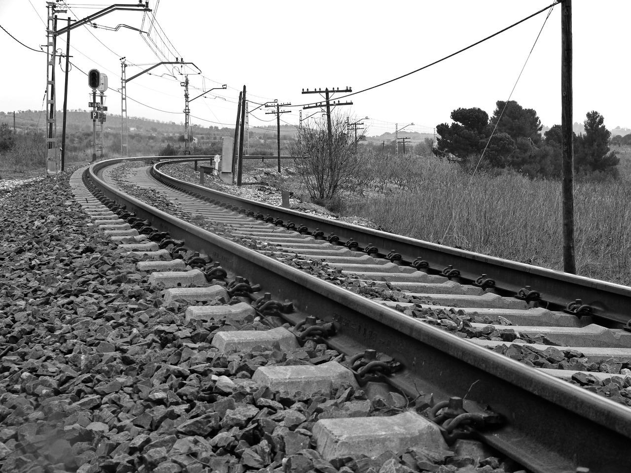 via railway catenary sills free photo