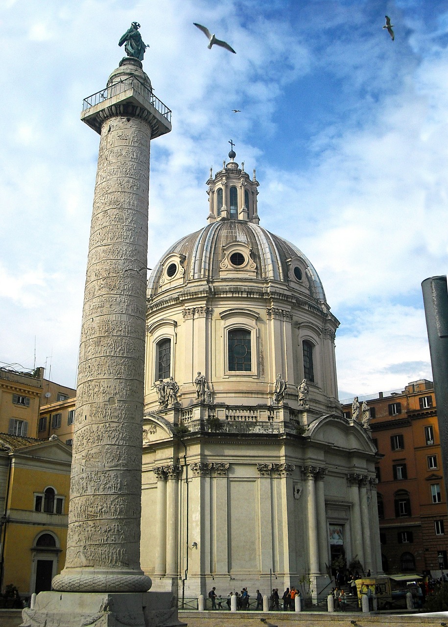 vía dei fori imperiali rome italy free photo