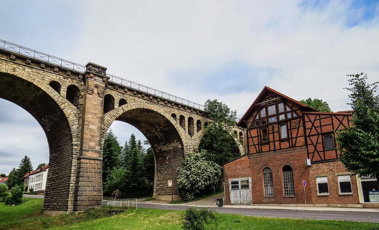 viaduct stadtilm thuringia germany free photo