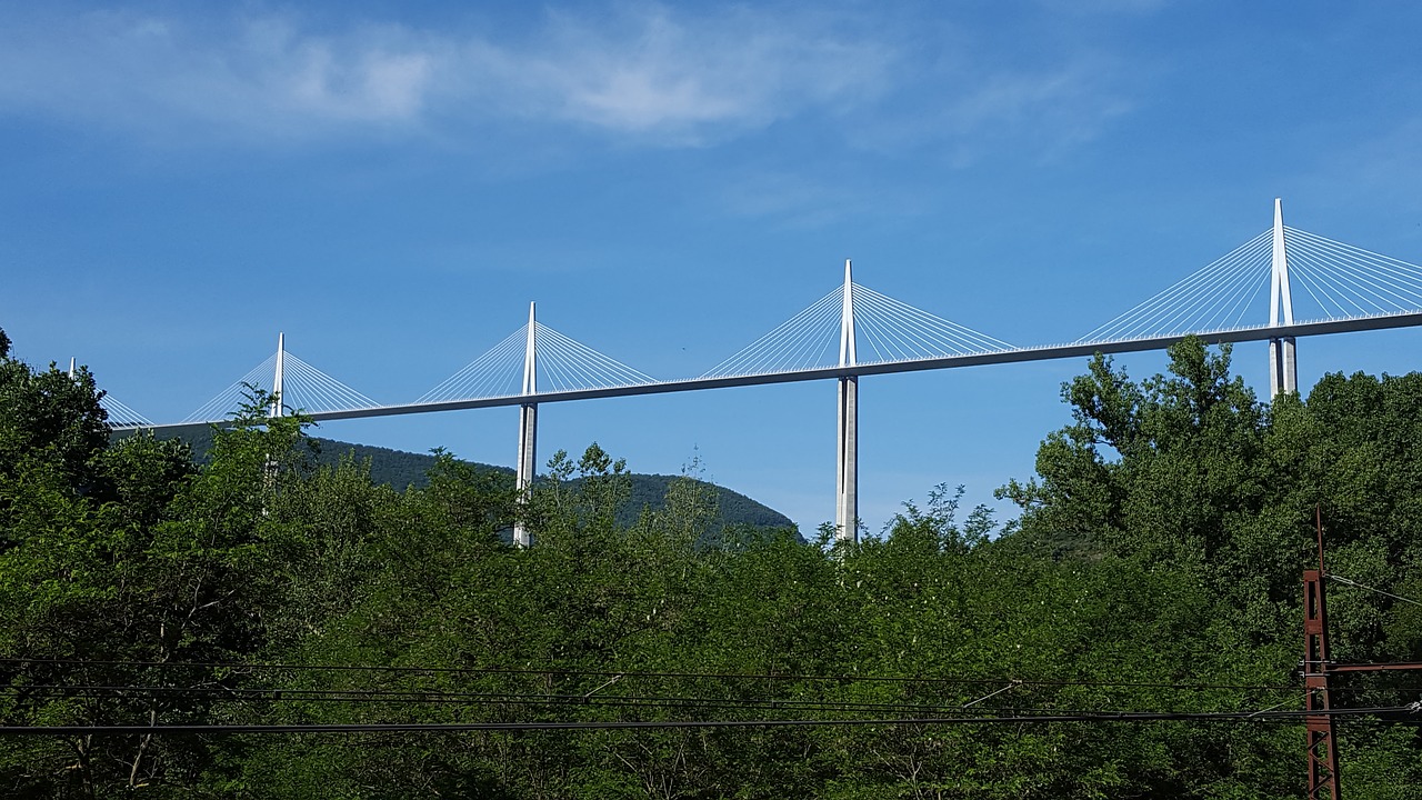 viaduct millau bridge free photo