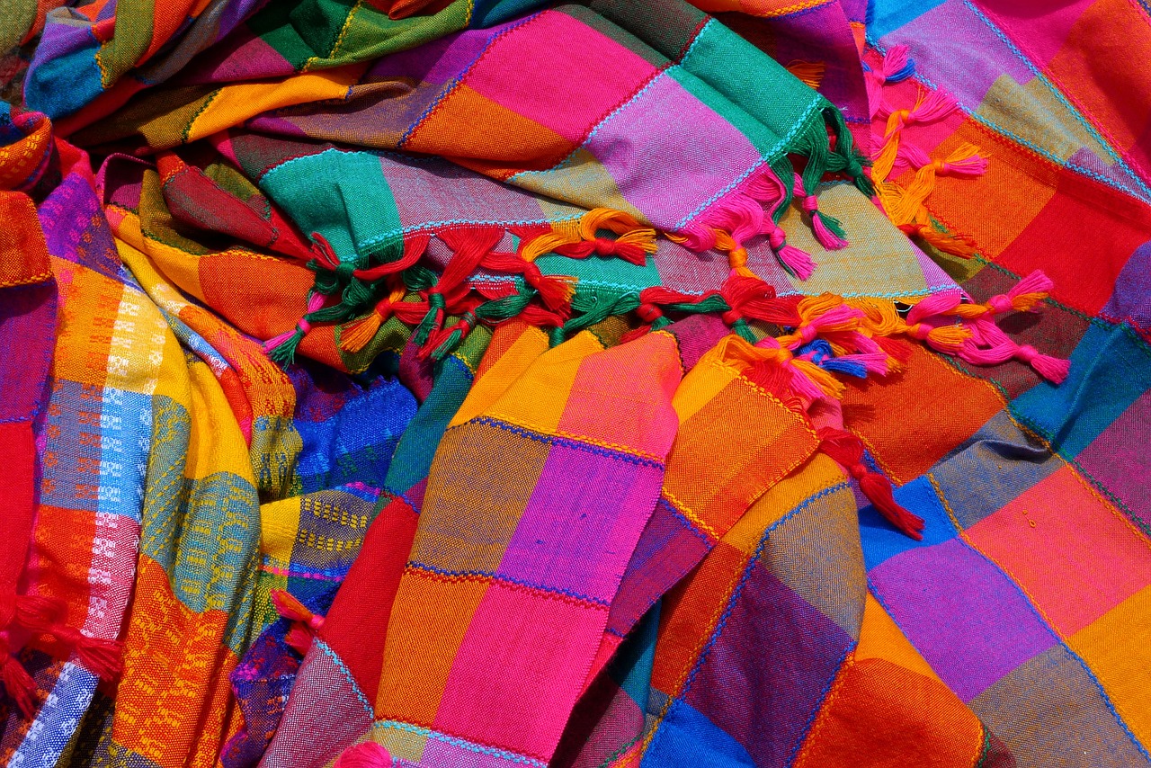 vibrant fabric cloth free photo