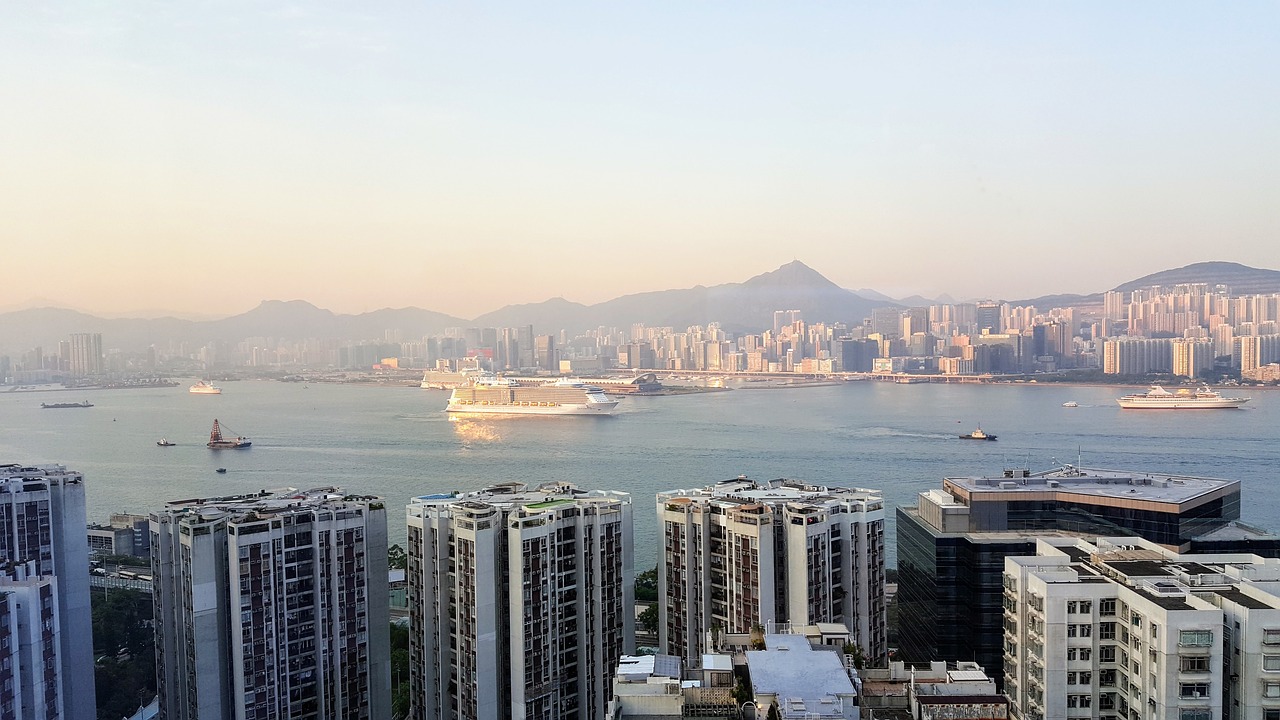 victoria bay view hong kong free photo