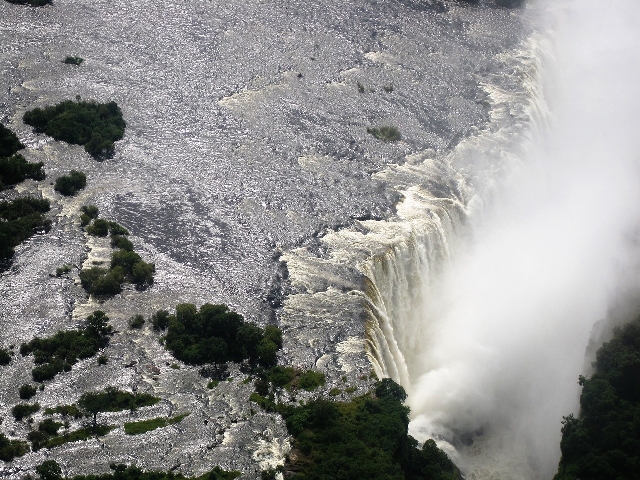 victoria falls zambia water free photo