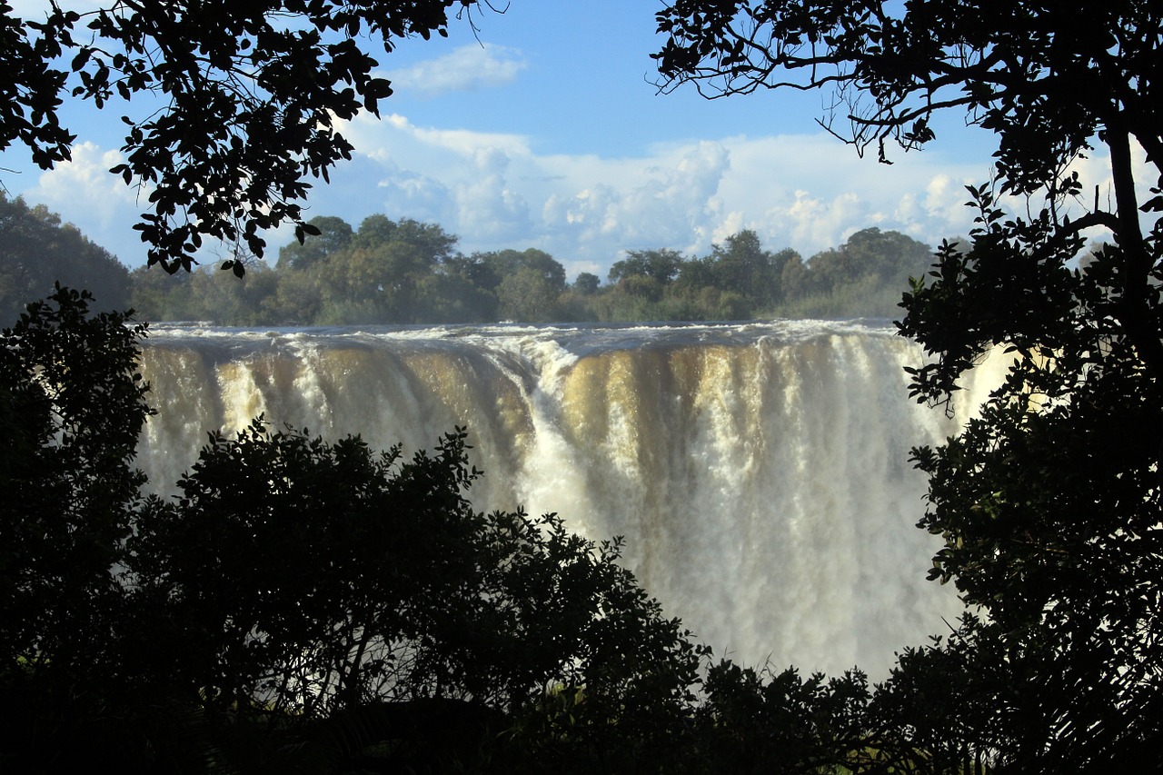 victoria falls waterfall zambezi free photo