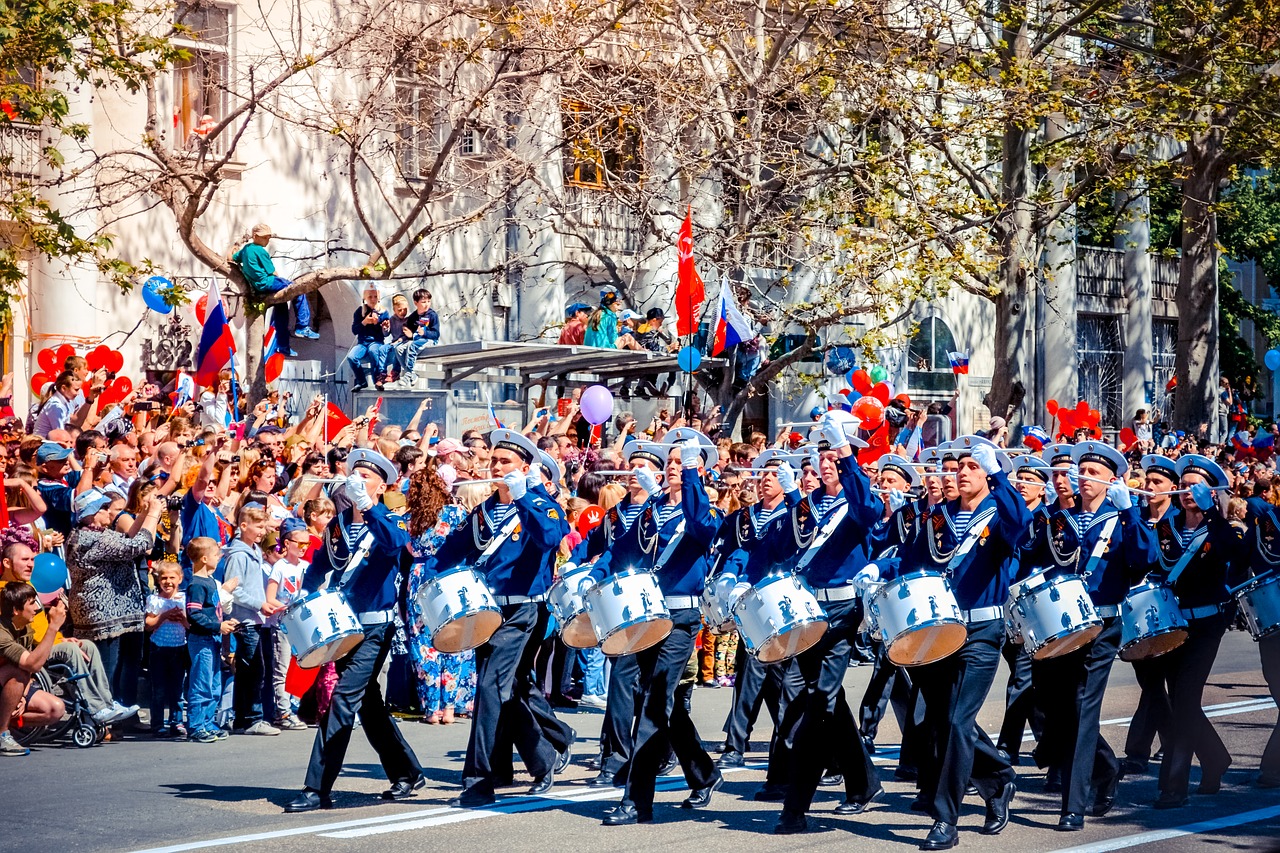 victory day sevastopol parade free photo