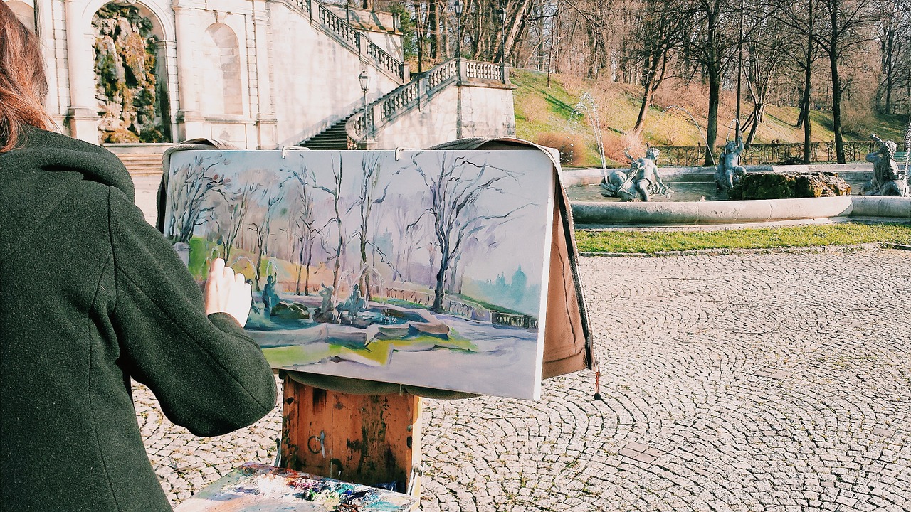 vienna painter fountain free photo