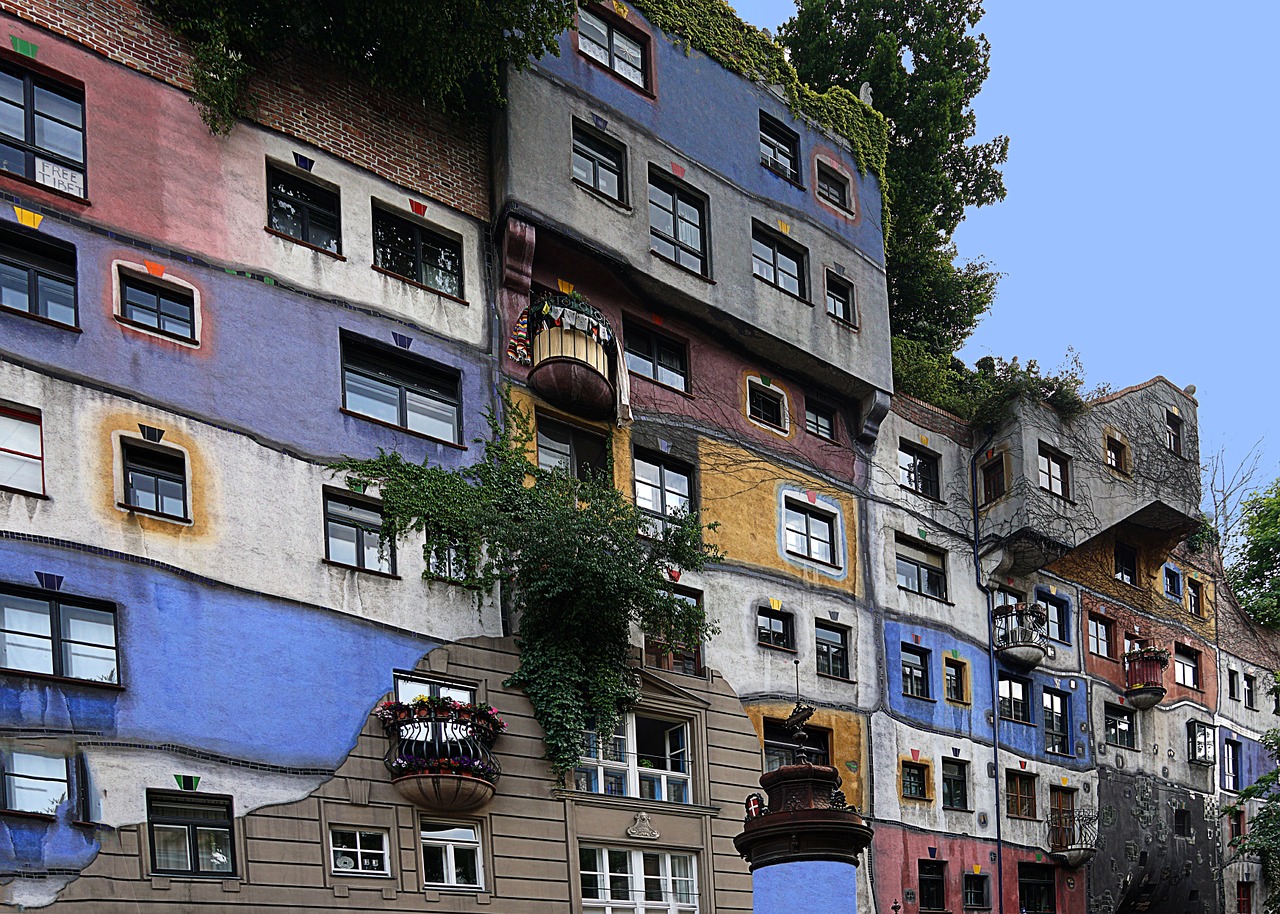 vienna hundertwasser house artists free photo