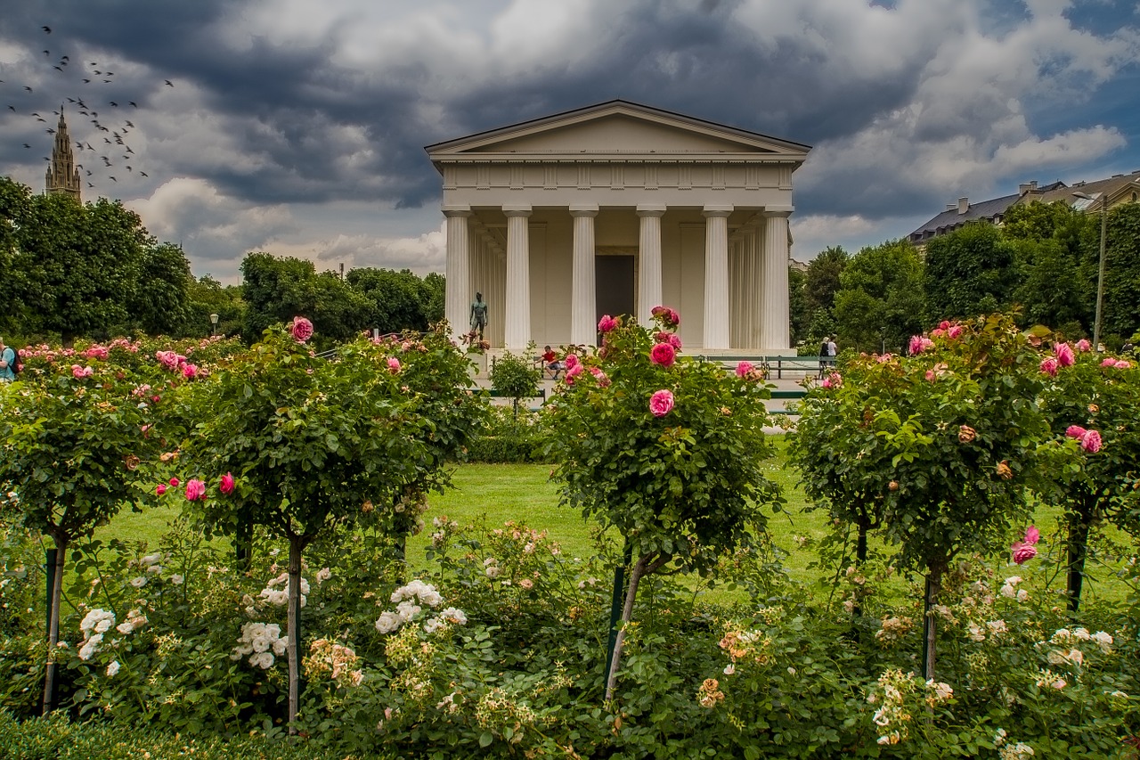 vienna park flowers free photo