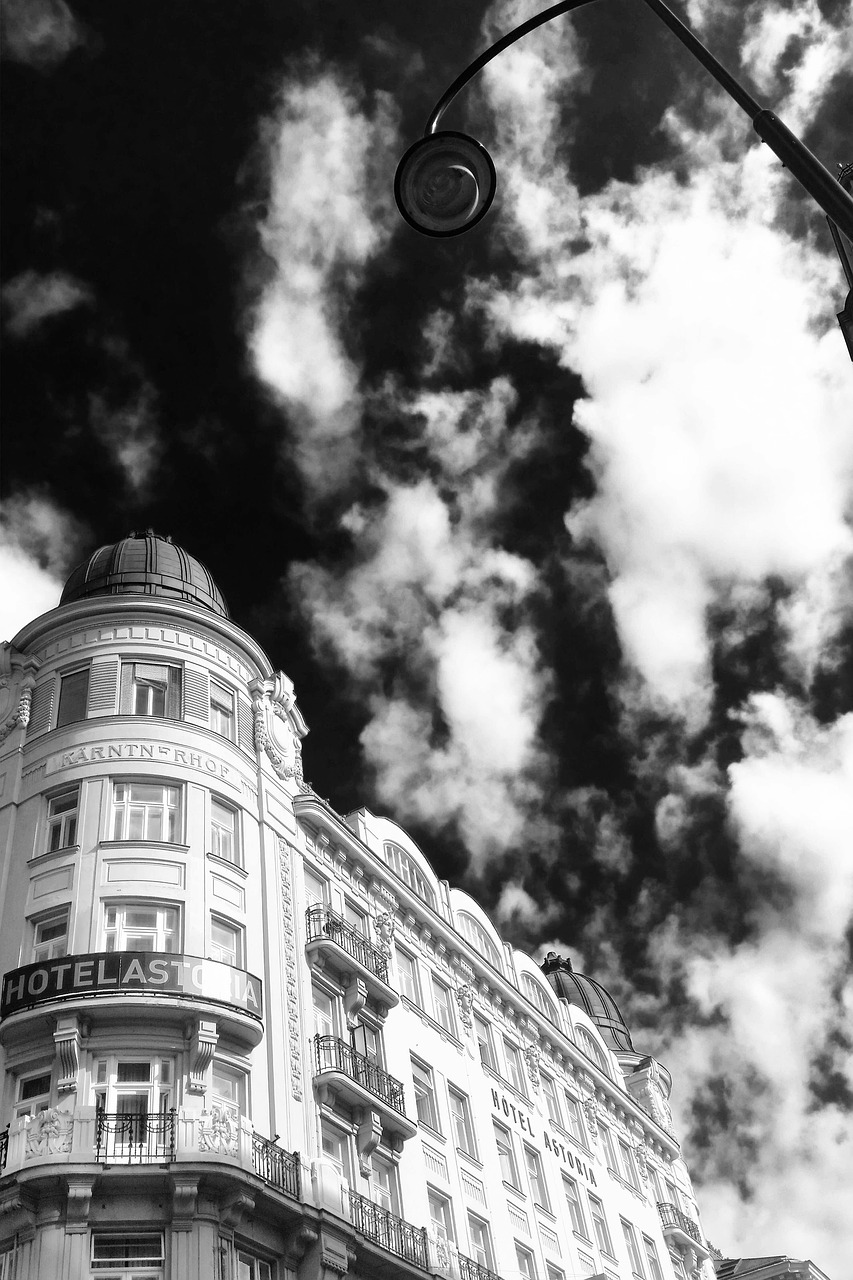 austria city black and white free photo