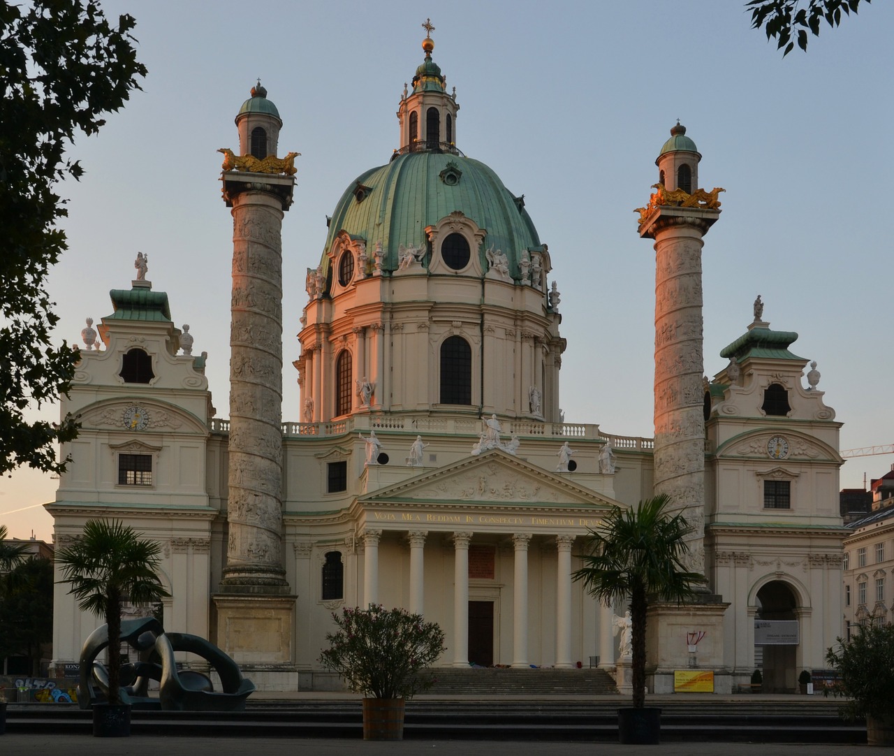 vienna st charles's church baroque free photo
