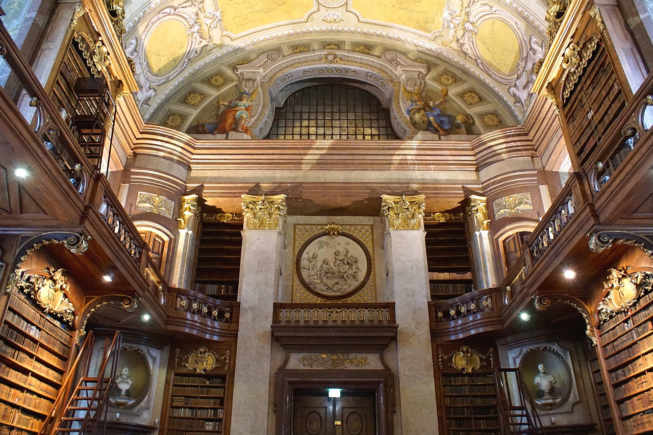vienna national library ceremonial hall free photo