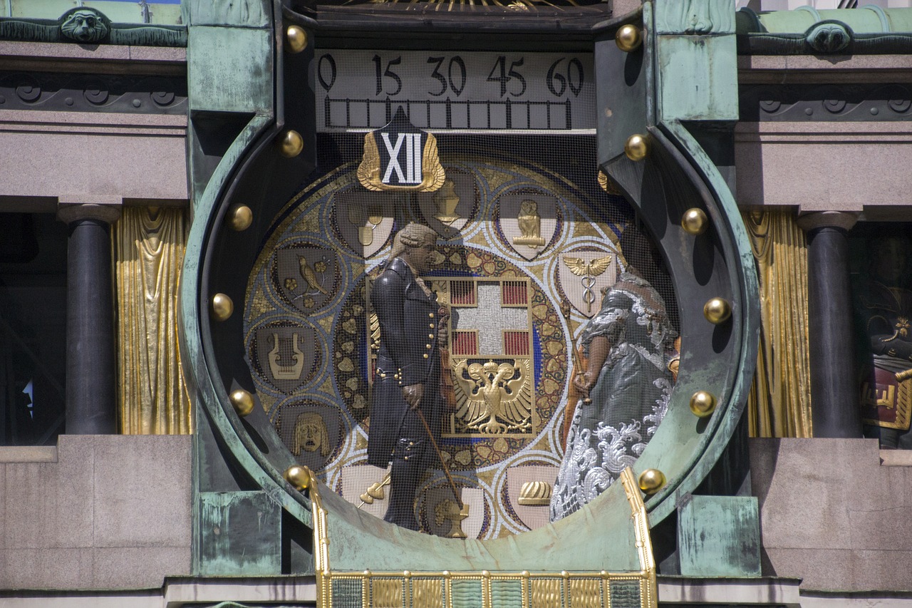 vienna clock building free photo