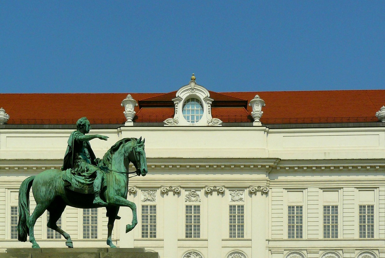 vienna equestrian statue reiter free photo