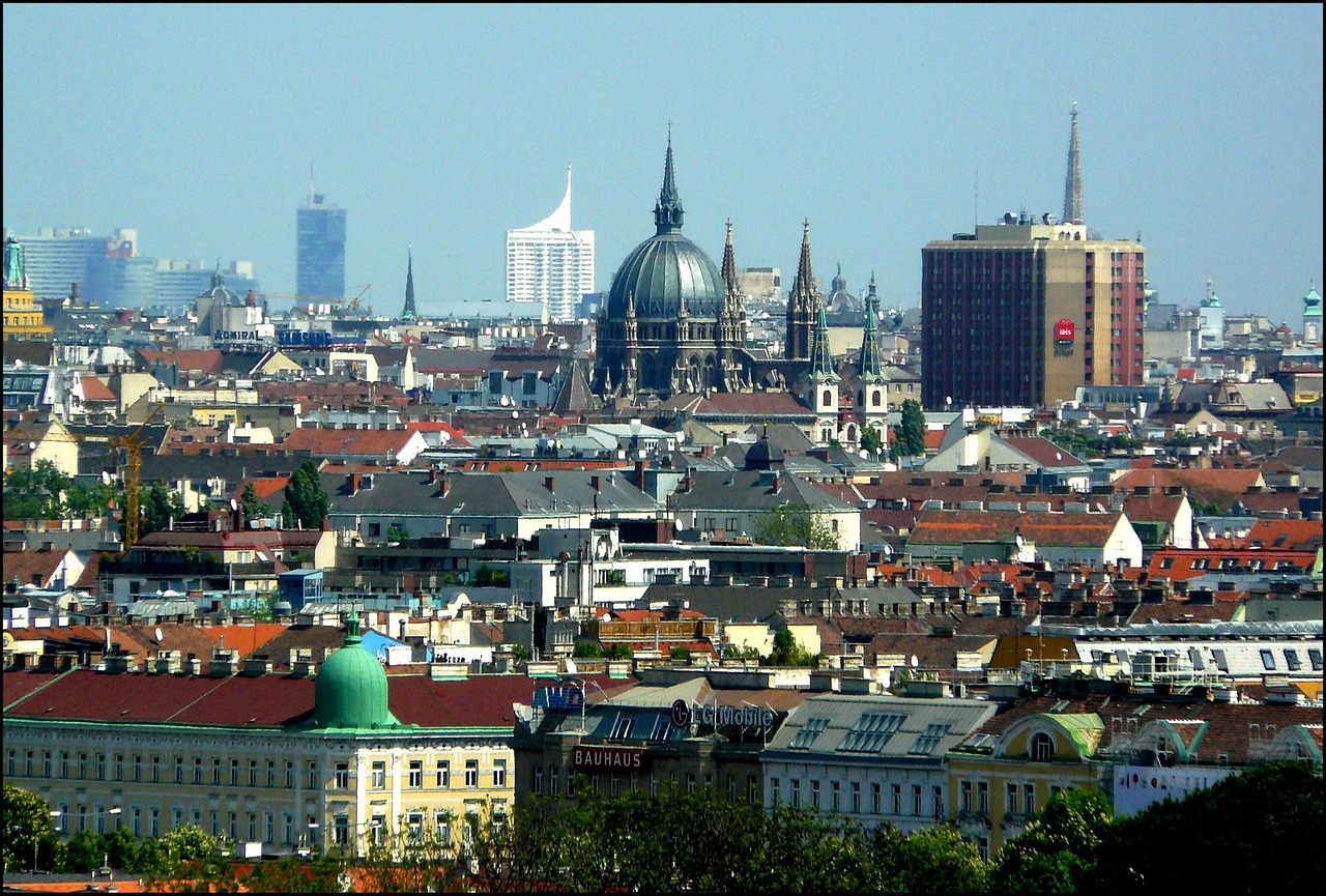 vienna city view architecture free photo