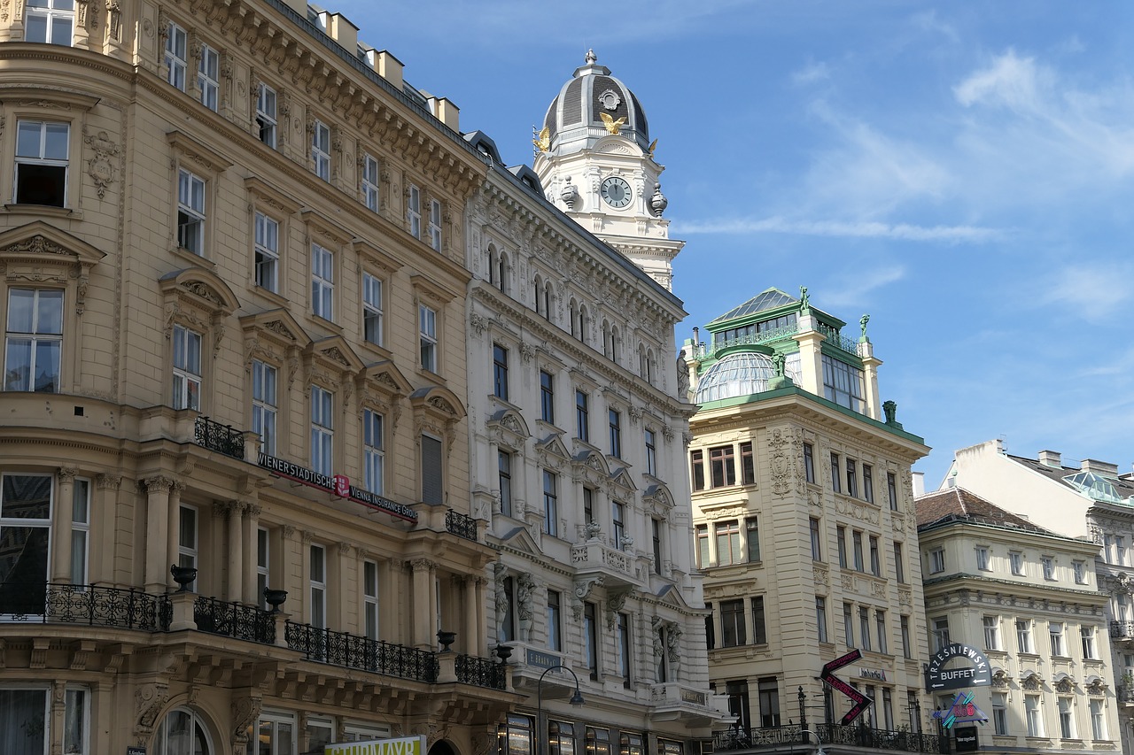 vienna  facades  architecture free photo