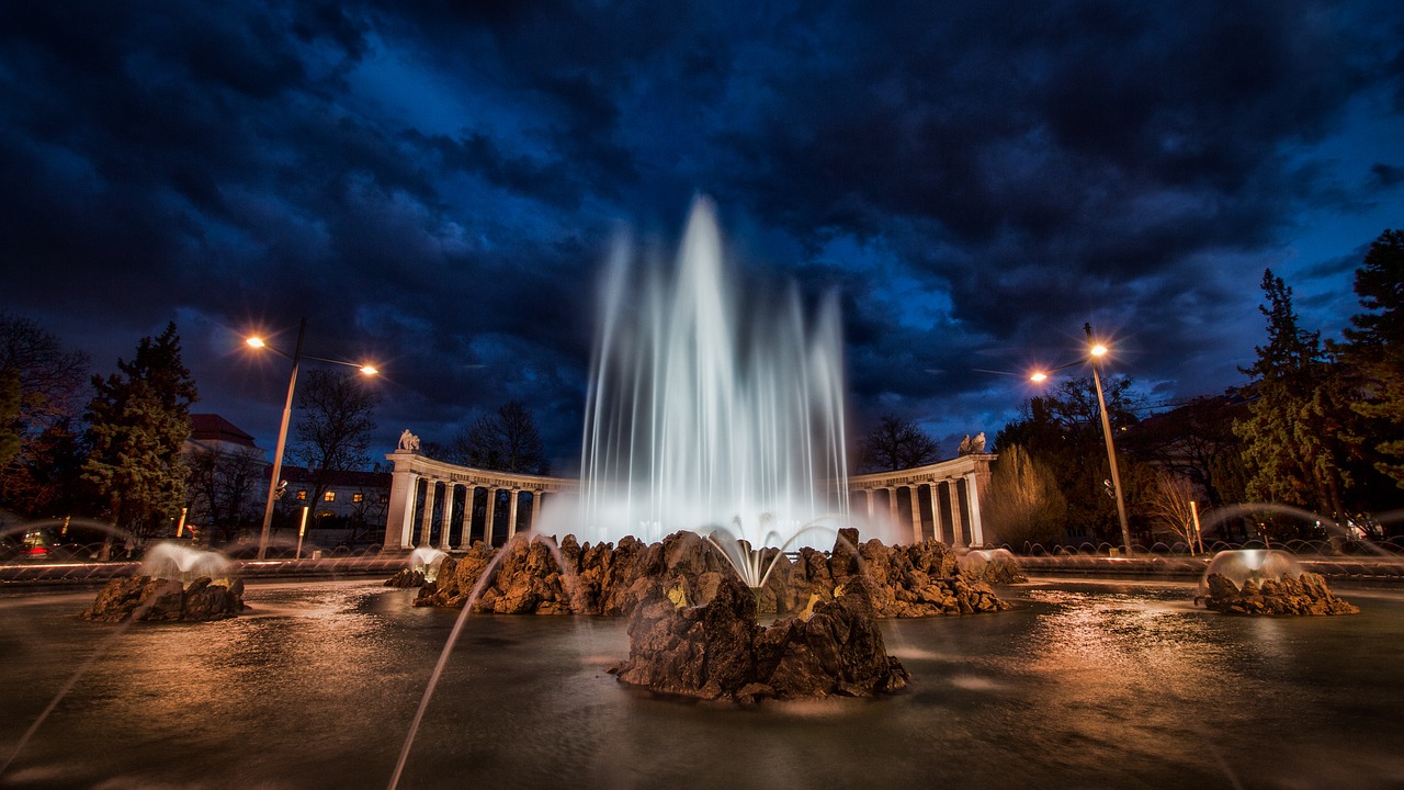 vienna  austria  night free photo