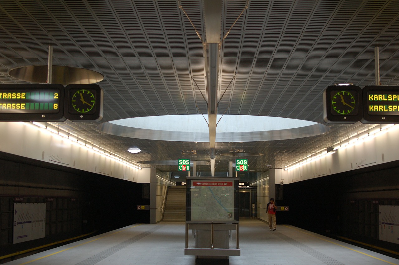 vienna metro station free photo