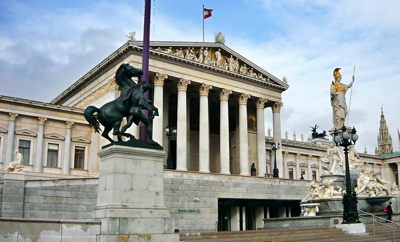 vienna the parliament ringstrasse free photo