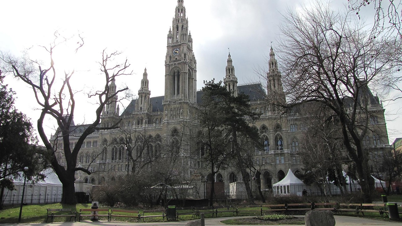 vienna city hall austria building free photo