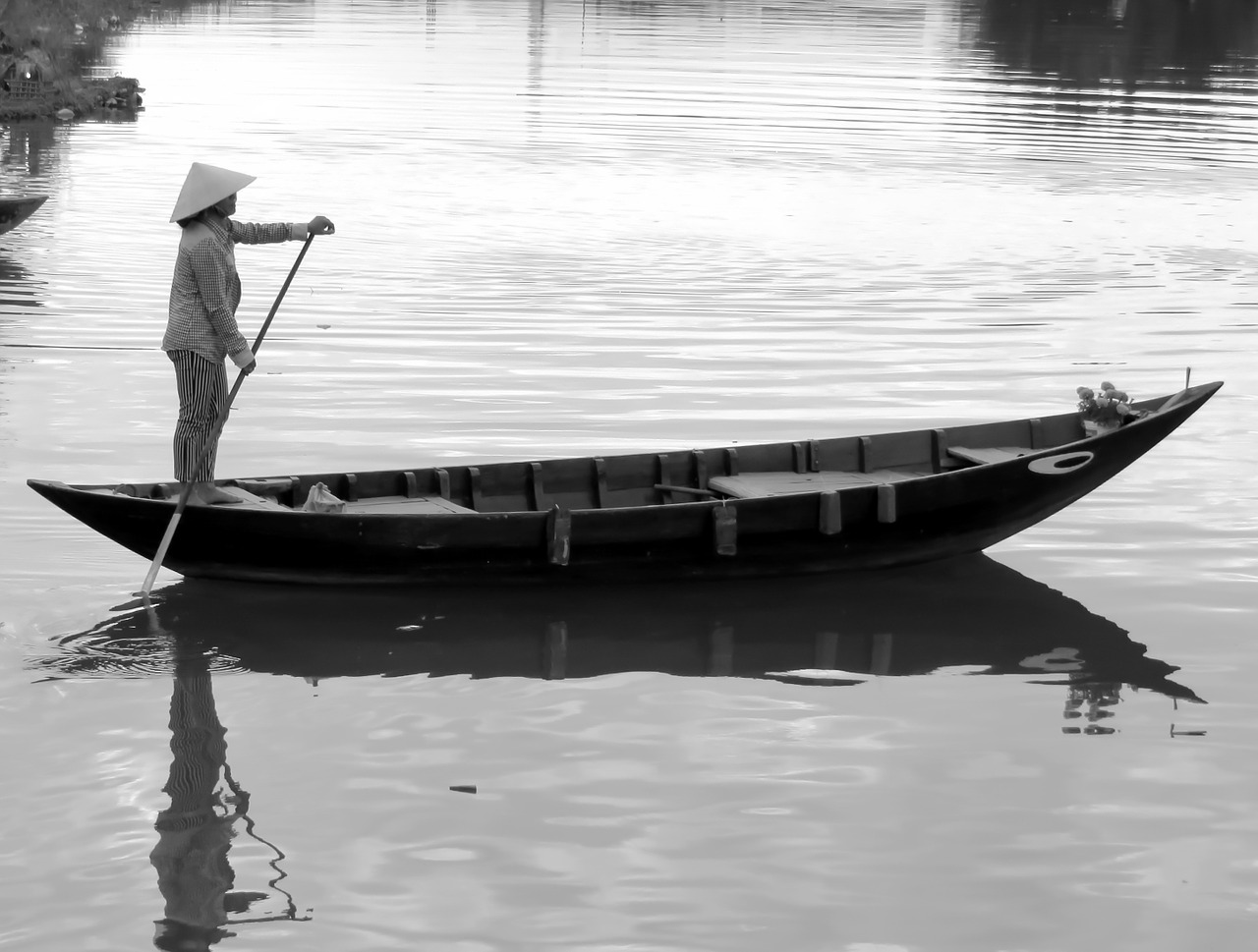 viet nam hoi-an boat free photo