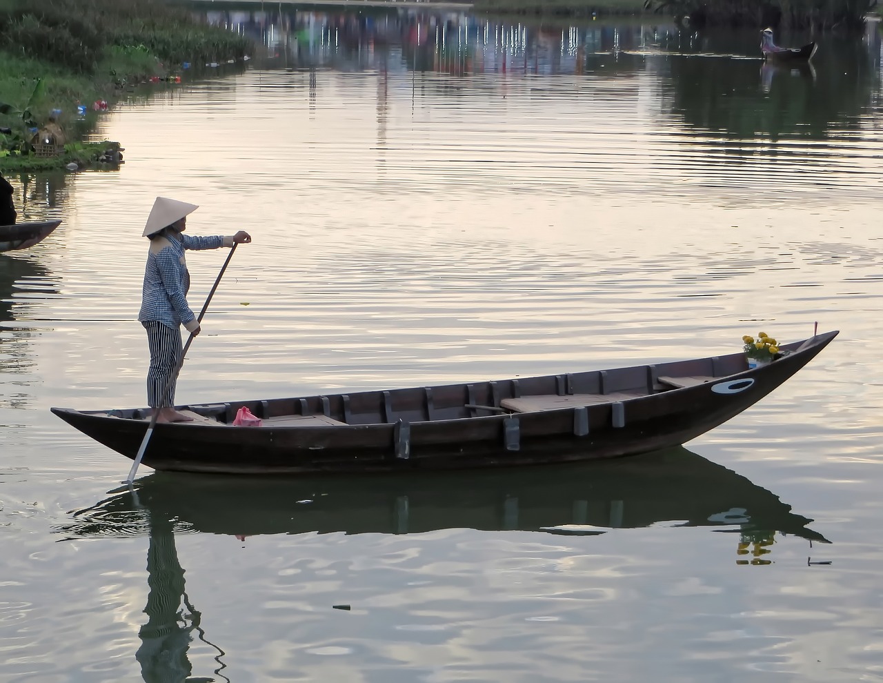 viet nam hoi-an boat free photo