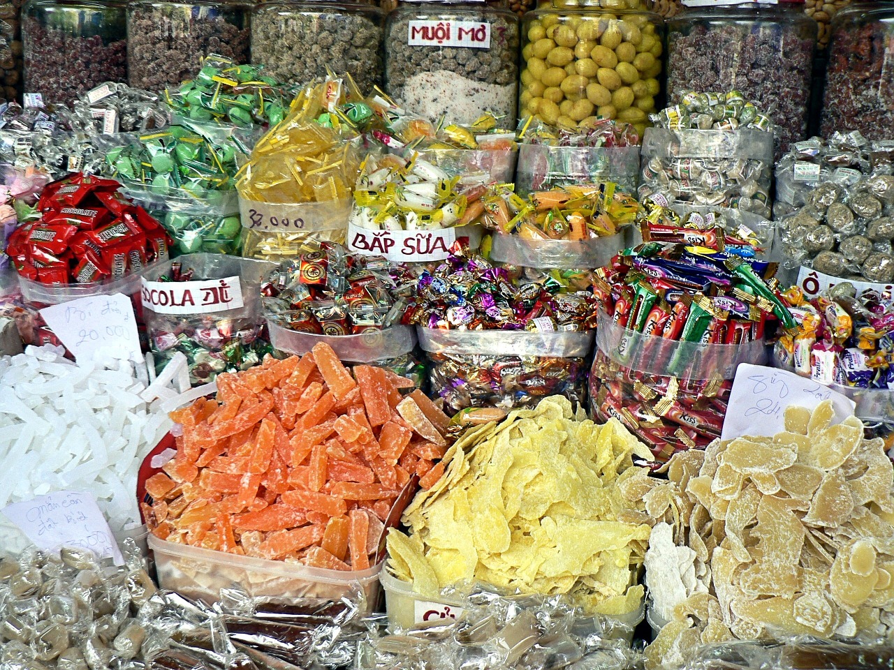 viet nam market sweets free photo