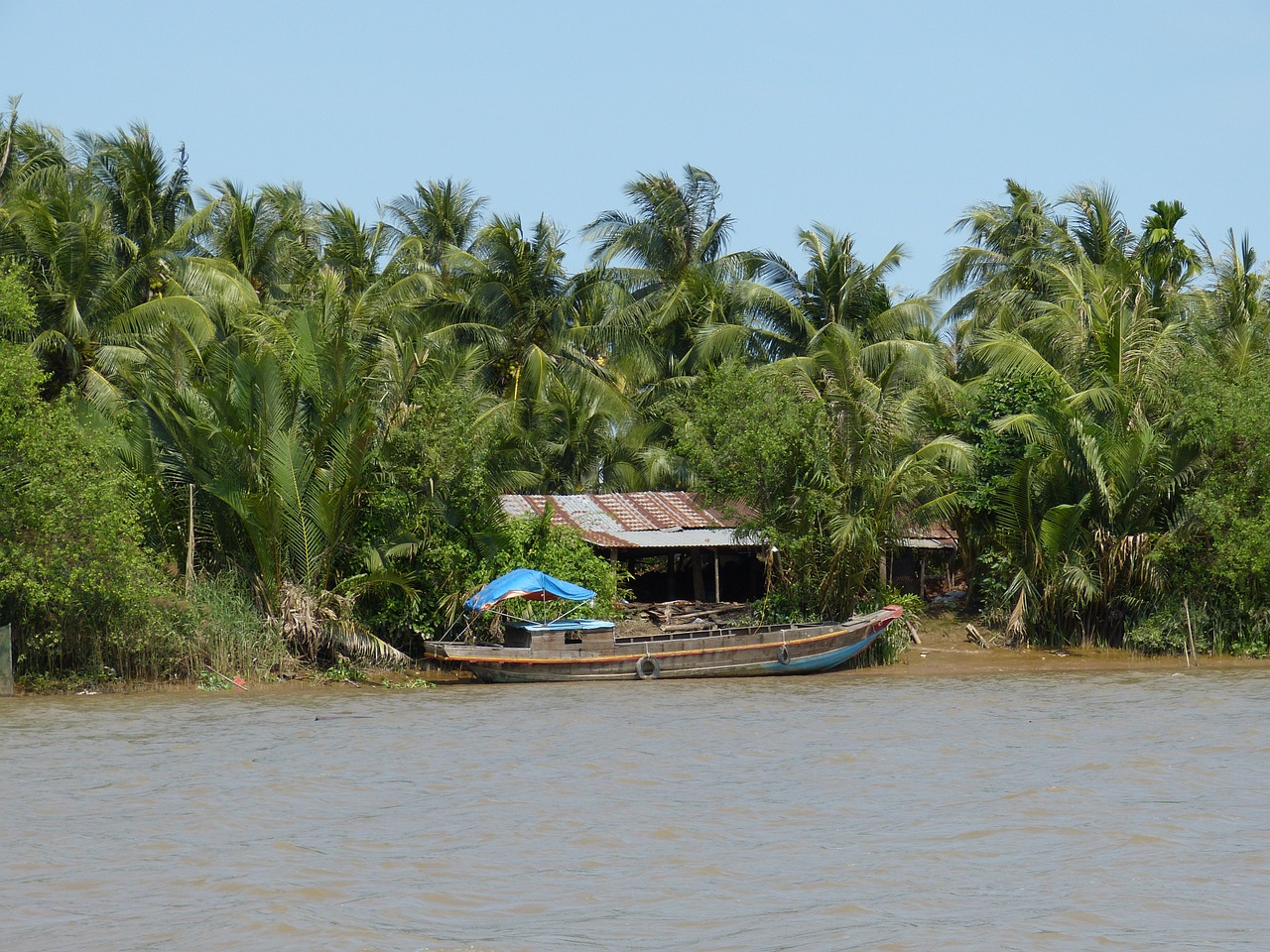 vietnam mekong river mekong delta free photo
