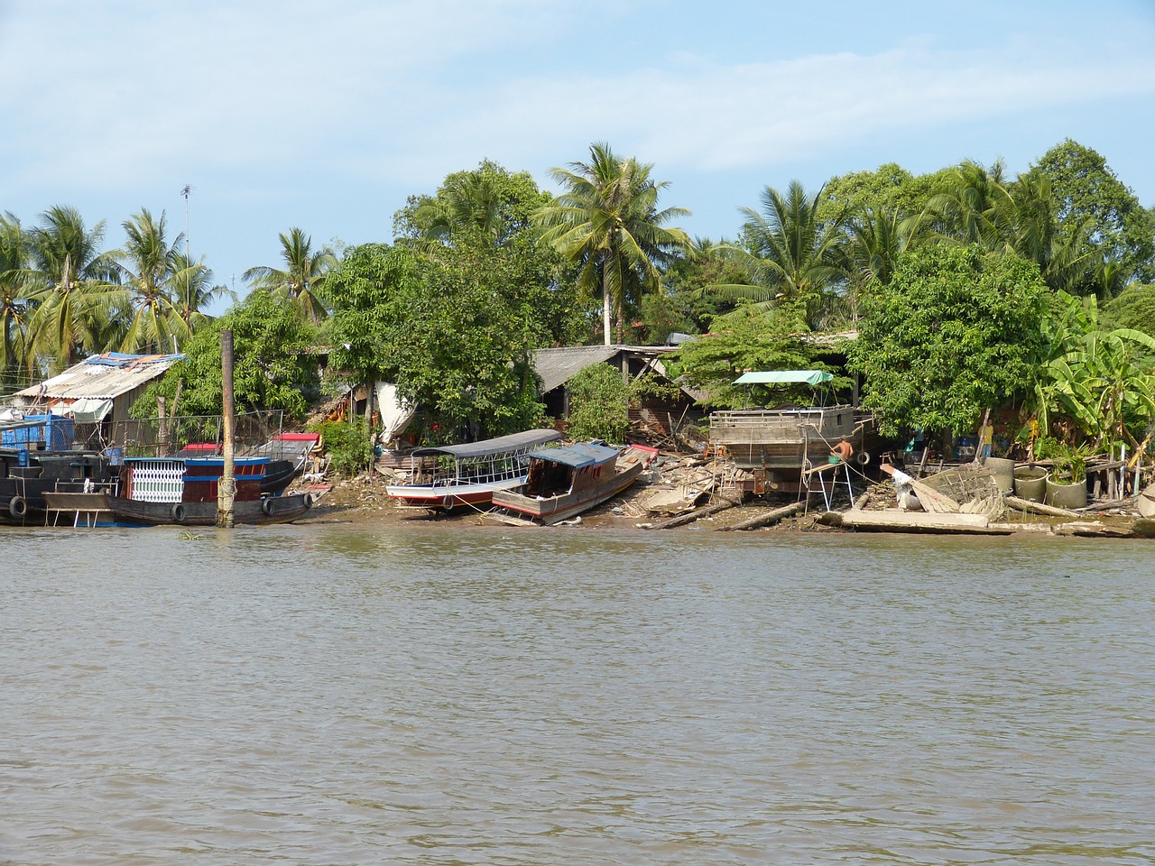 vietnam mekong river mekong delta free photo