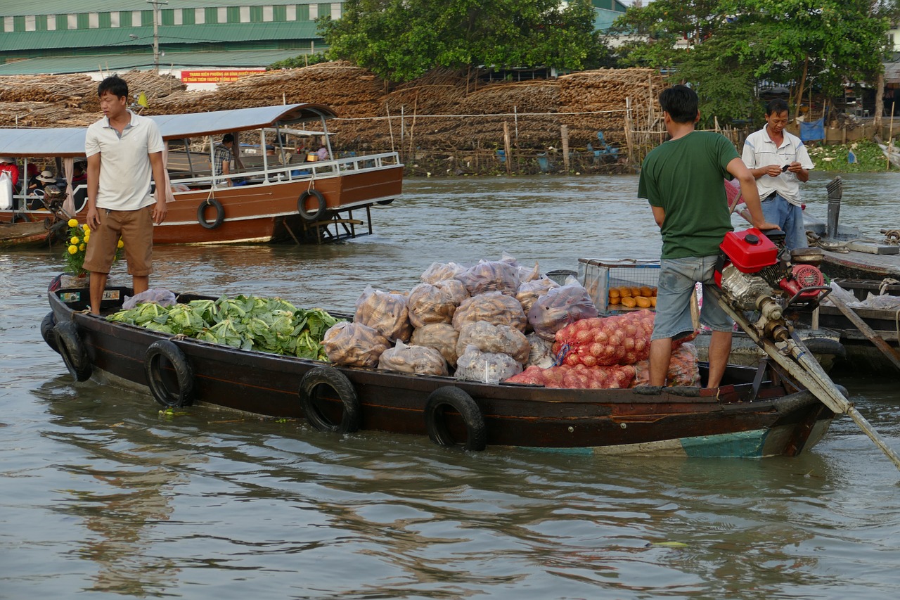 vietnam mekong river mekong delta free photo