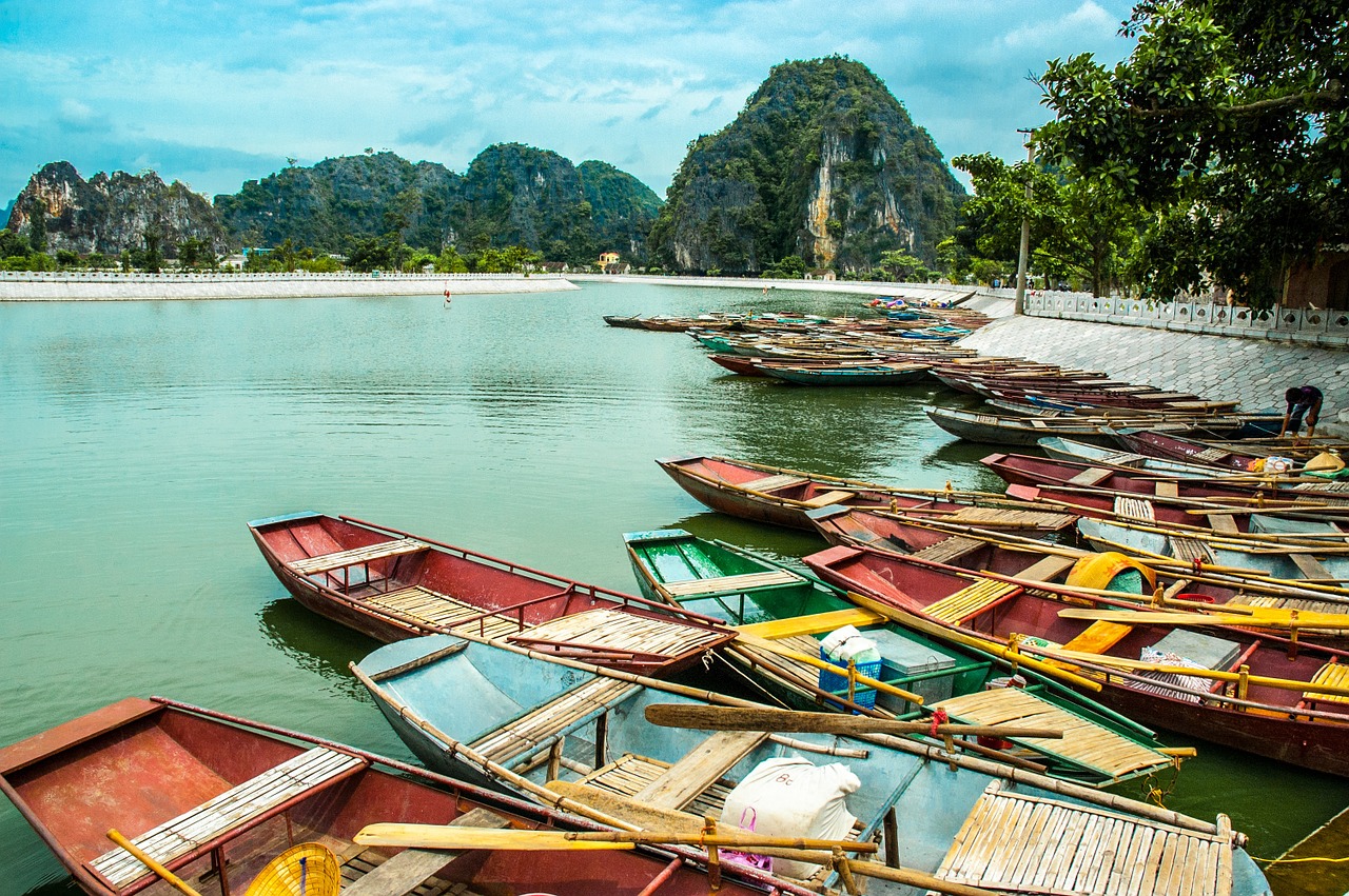 vietnam water boats free photo