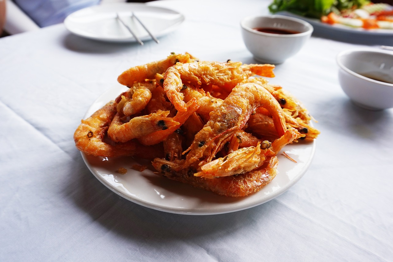 shrimp vietnam fry free photo