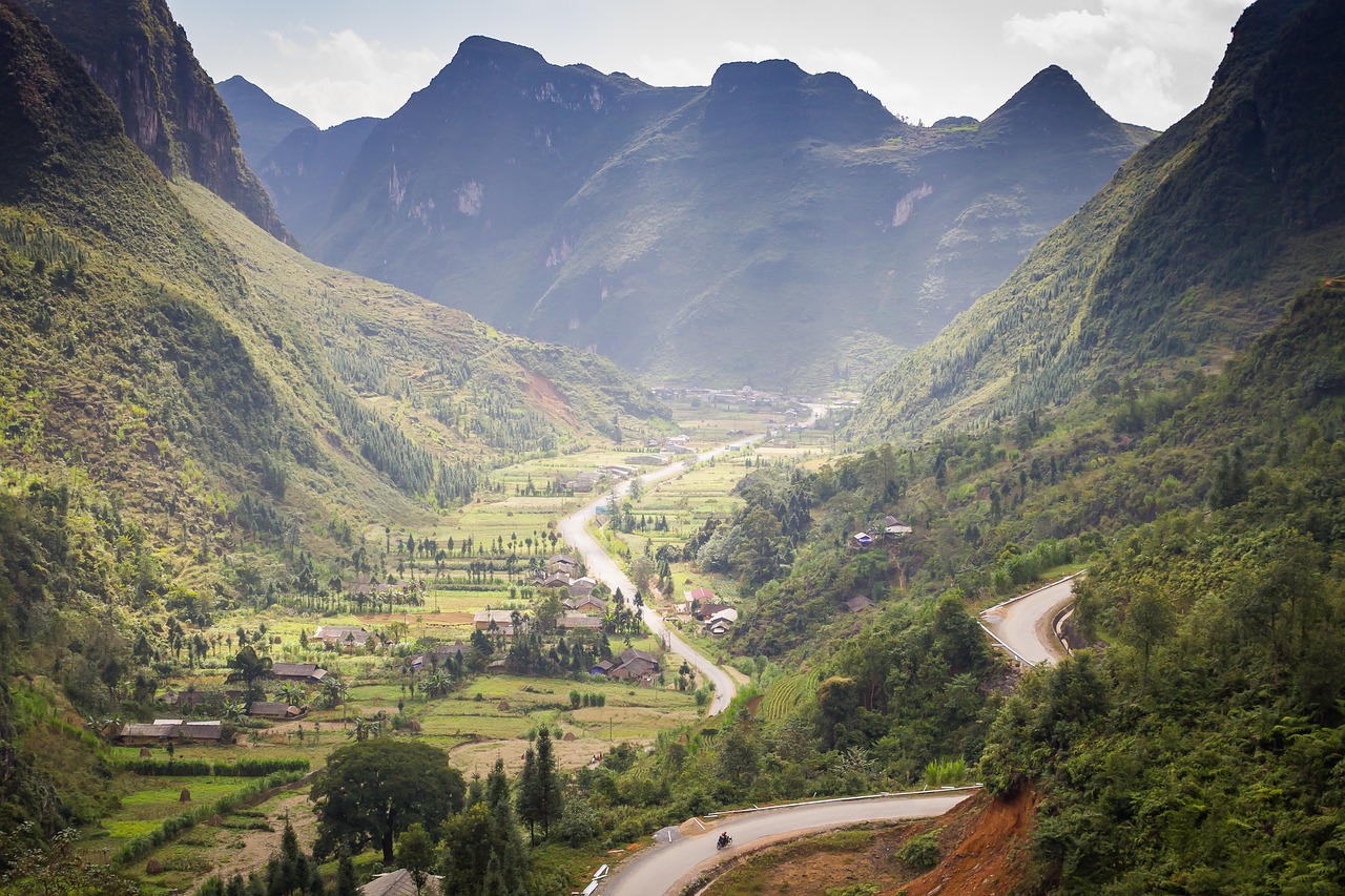 vietnam mountains valley free photo