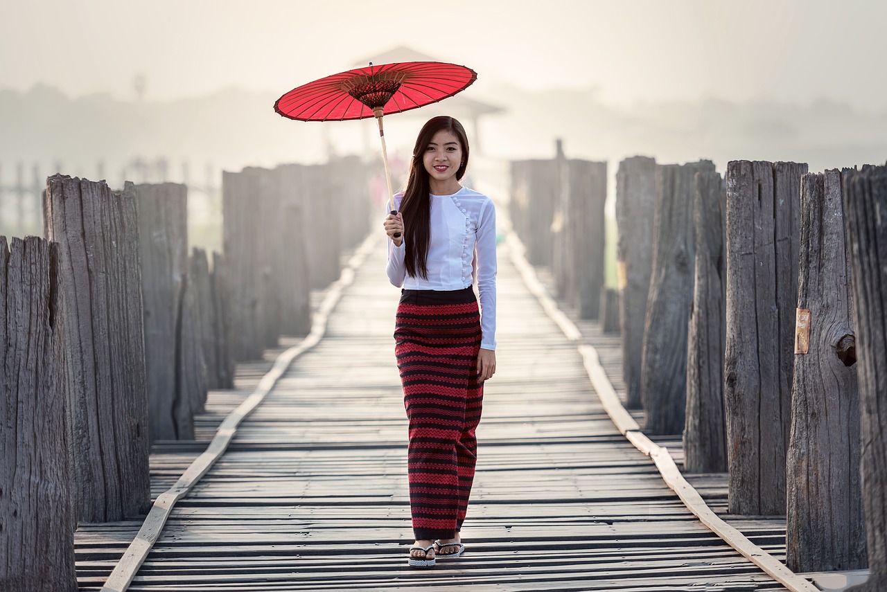umbrella fashion vietnamese free photo