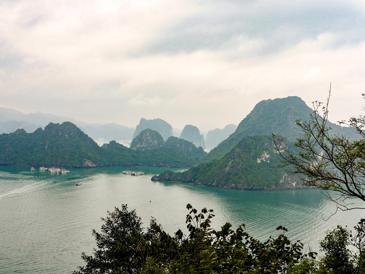 vietnam halong bay karst free photo