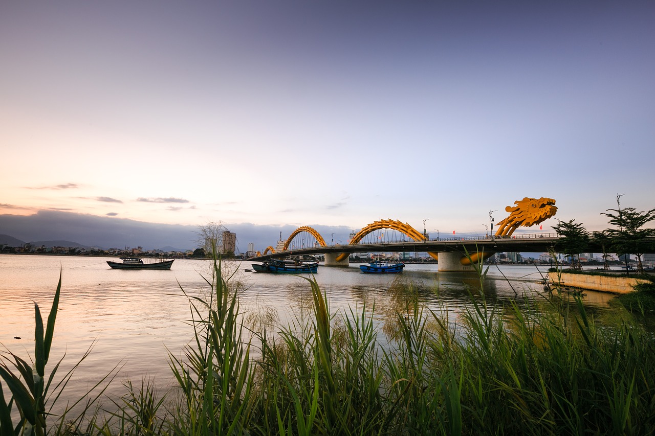 Vietnam, danang, dragon bridge, the city, south river - free image from needpix.com