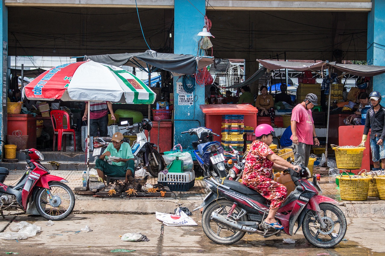 vietnam  market  sale free photo